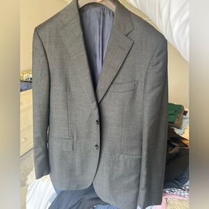 SuitSupply Gray Wool Vitale Barberis Canonico sport coat blazer jacket